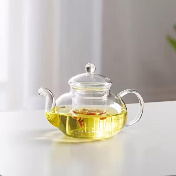 Ceainic elegant din sticlă 600 ml
